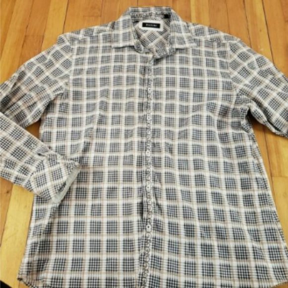 Zagiri Button Up Shirt Mens XL Black White - Picture 5 of 6